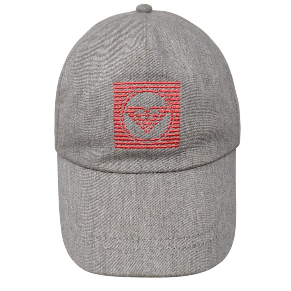Roxy Strapback Hat Gray Osfa Adjustable Embroider… - image 1